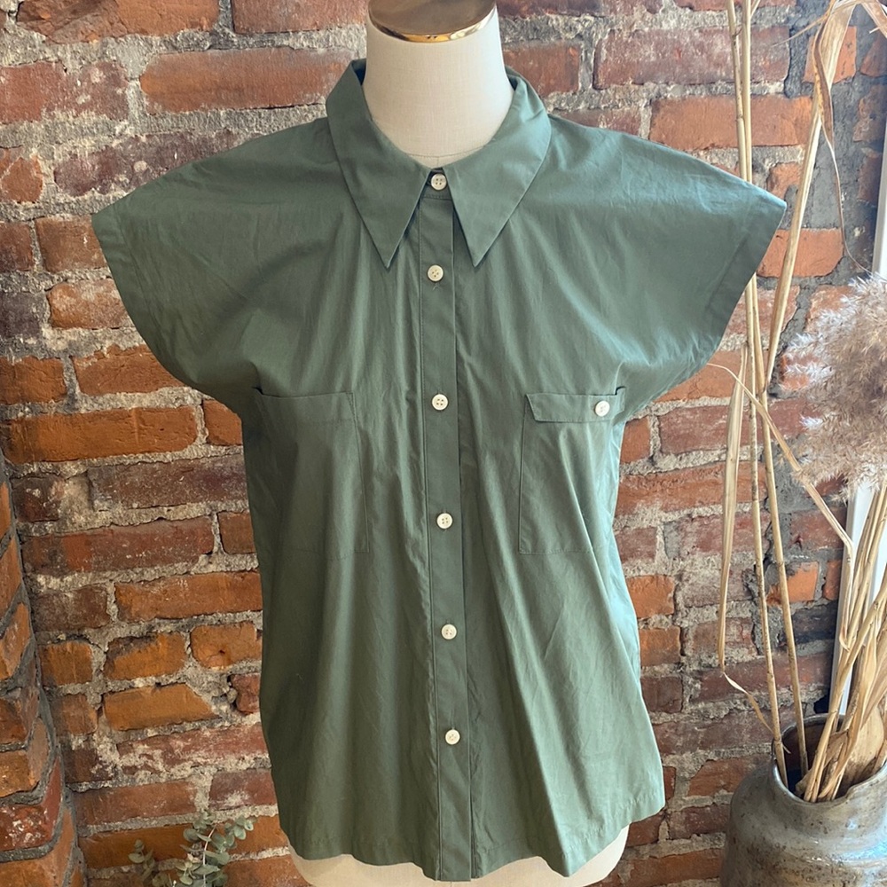 Kate Spade Saturday Olive Button Down